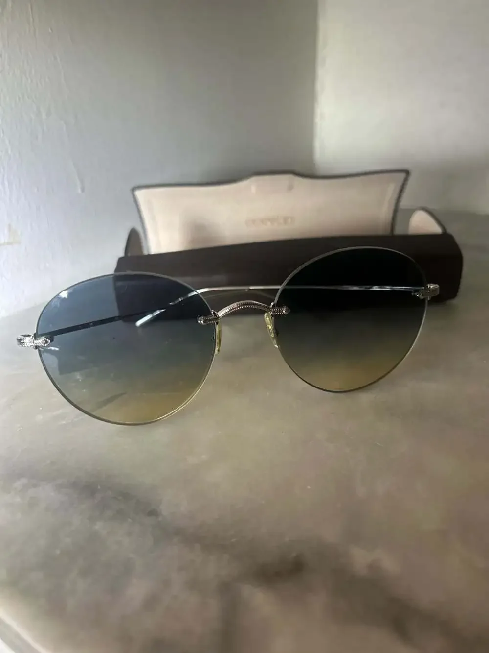 Oliver Peoples Coliena OV1264S Rimless Gradient Sunglasses